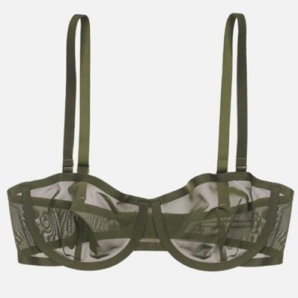 CUUP Balconette Bra – 34B in Moss (EUC)